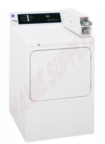 Photo 1 of PCCB330EJWC : GE SUPER CAPACITY PLUS COMMERCIAL DRYER, 7.0 CU FEET, BLACK ON WHITE