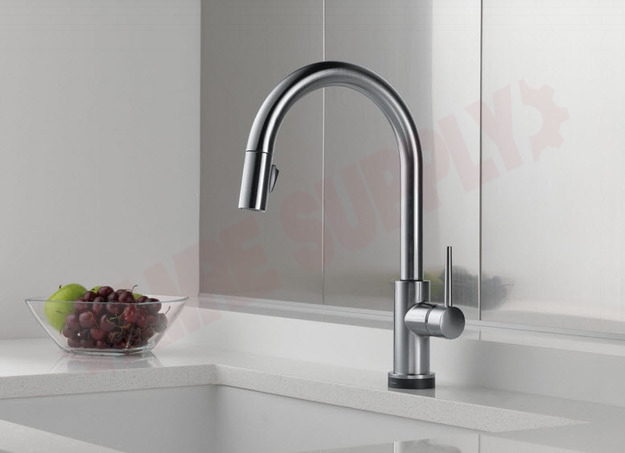 Photo 2 of 9159T-AR-DST : Delta Trinsic Touch2O Single Handle Pull-Down Kitchen Faucet, Arctic Stainless