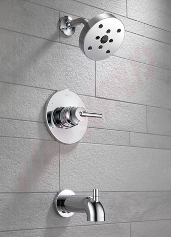 Photo 2 of T14459 : Delta Trinsic Tub & Shower Faucet Trim, Chrome