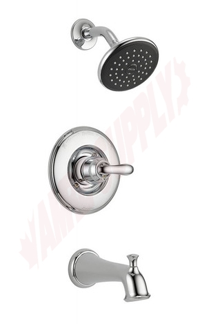 Photo 1 of T14494 : Delta Linden Tub & Shower Faucet Trim, Chrome