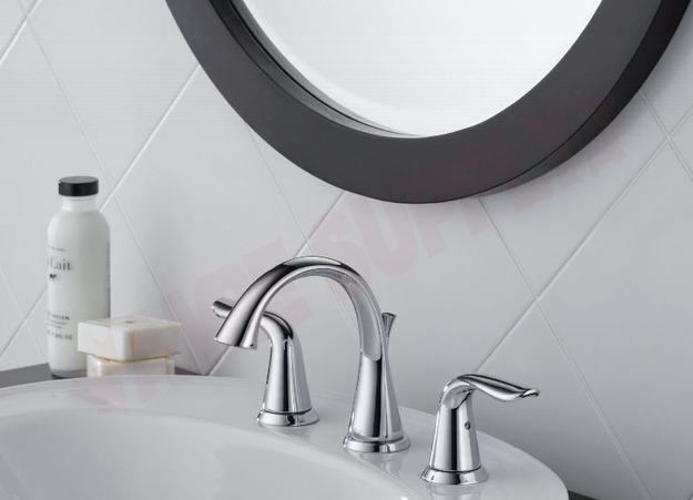 Photo 2 of 3538-MPU-DST : Delta Lahara Widespread Bathroom Faucet, 8, Chrome