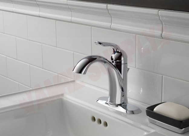 Photo 2 of 538-MPU-DST : Delta Lahara Single Lever Bathroom Faucet, Chrome