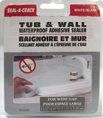 Photo 2 of SC13121 : Seal-A-Crack Tub & Wall, Wide Gap, White