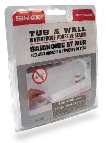 Photo 3 of SC13121 : Seal-A-Crack Tub & Wall, Wide Gap, White