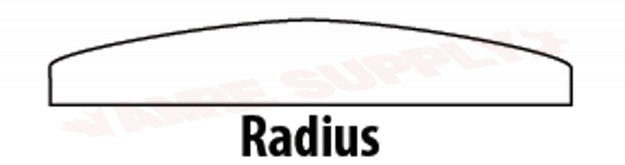 Photo 3 of 24-0017-1220-628 : Adams Rite Radius Faceplate, For 4500 & 4710 Deadlatch, Satin Aluminium