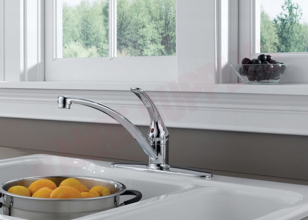Photo 2 of P88200LF : Delta Peerless Classic Single Handle Kitchen Faucet, Chrome
