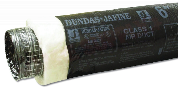 Photo 1 of BPC625 : Dundas Jafine Insulated Air Duct, Black Jacket, 6 x 25'
