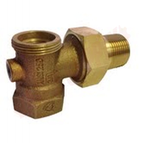 Photo 1 of V261-12N : Spartan 2-Way Angled Zone Valve Body 1/2 FNPT Inlet x 1/2 MNPT Union Outlet