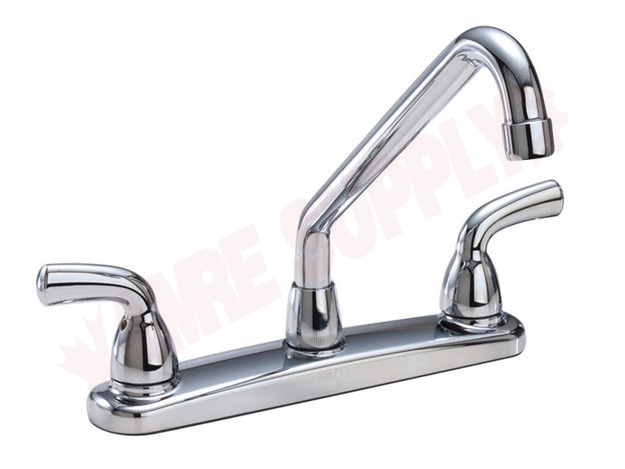 Photo 1 of 82004LF : Waltec Lead Free Two Handle Kitchen Faucet, Washerless, Metal Lever Handle, Chrome
