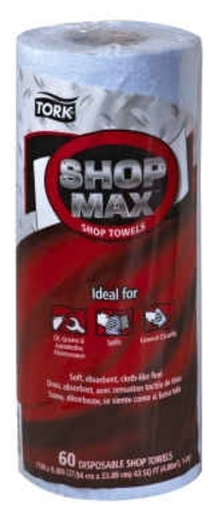 Photo 1 of 450360EA : Tork Advanced ShopMax 450 Shop Towel Roll, 1 Ply, 60 Sheets/Roll, Each
