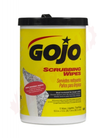 Photo 1 of 6396-06 : Gojo Scrubbing Wipes, 72 Wipes/can
