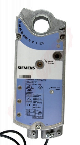 Photo 2 of GCA161.1P : Siemens Actuator Damper, Spring Return, Modulating, 0-10VDC, Plenum Cable