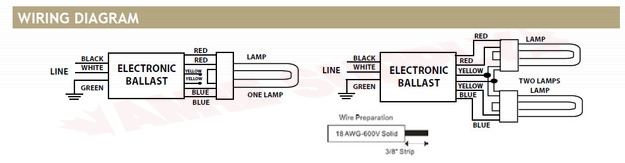 Photo 9 of E22142-120-277 : Standard Lighting FlexConnect Electronic Compact Fluorescent Ballast Kit, 120-277V