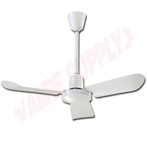Photo 1 of CP48 : Canarm 48 Industrial Ceiling Fan, White, Up/Down Draft, 16 Downrod