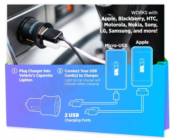 Photo 4 of PS70A : Rayovac Dual USB Car Charger