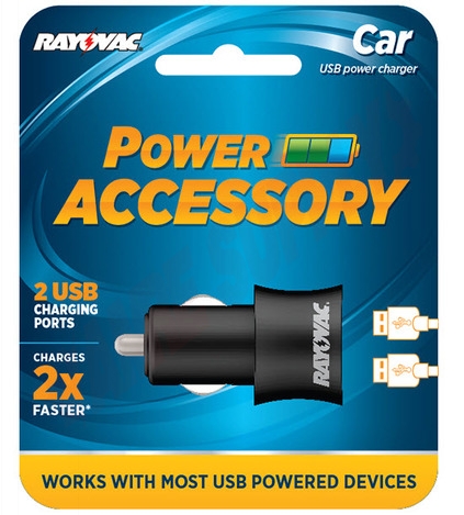 Photo 3 of PS70A : Rayovac Dual USB Car Charger