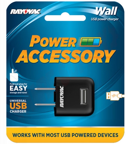 Photo 3 of PS69A : Rayovac USB Wall Charger