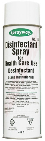 Photo 1 of 15DIN : Sprayway Disinfectant Spray, 591mL