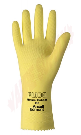 Photo 1 of 198-L : Ansell Economy Latex Gloves, Large, 12/Pack