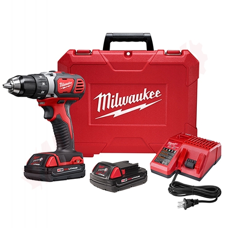 Photo 1 of 2606-22CT : MILWAUKEE M18 COMPACT 1/2 DRILL DRIVER KIT