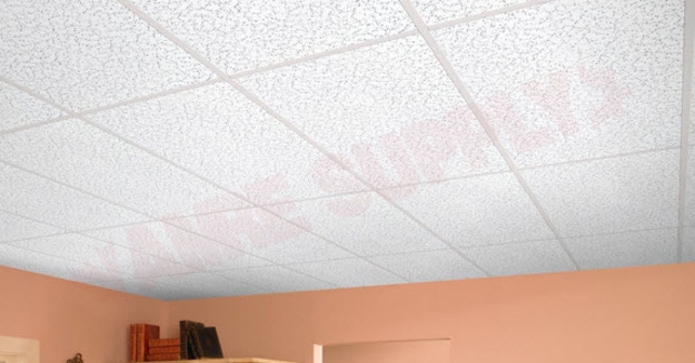 Photo 2 of ARM1301A : Armstrong Non-Directional Textured Ceiling Tiles, 24 x 48 x 1/2, 12/Pack