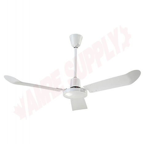 Photo 1 of CP561518111 : Canarm 56 Industrial Ceiling Fan With Cord & Plug, White, Down Draft, 16 Downrod