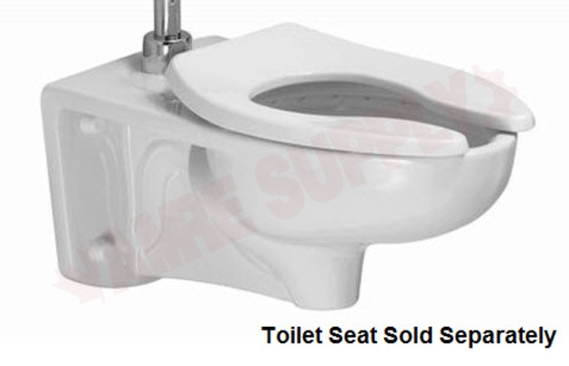 Photo 1 of 3351101.020 : American Standard Afwall FloWise Elongated Wall-Mount Flushometer Bowl, Top Spud, White, No Seat