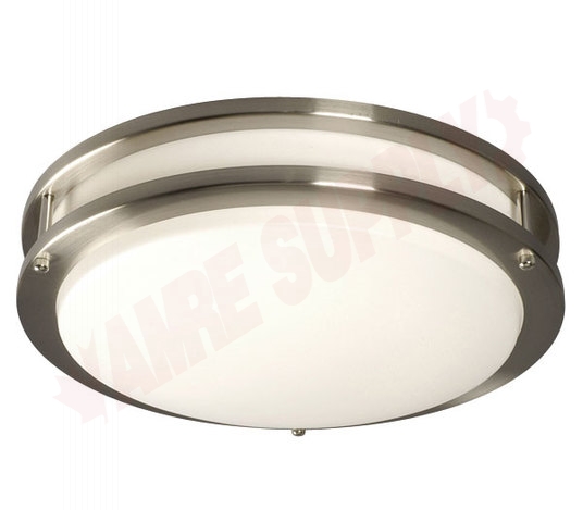 Photo 1 of L650300BN024A1 : Galaxy Lighting 14 Flush Mount, Brushed Nickel, Acrylic, 24W LED Included