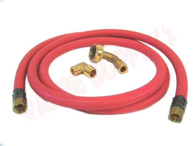 Photo 3 of W10278627RP : Whirlpool W10278627RP Universal Dishwasher Water Supply Hose Kit Industrial Grade