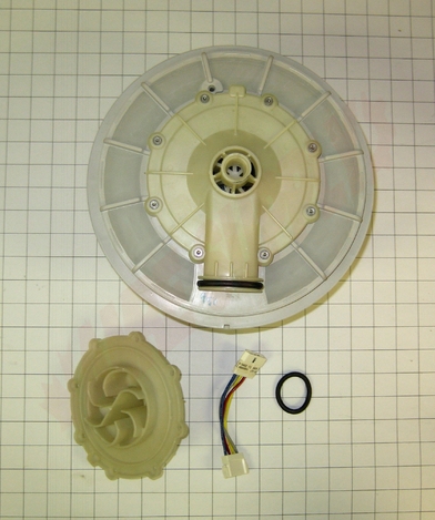 Photo 6 of W10428167 : WHIRLPOOL DISHWASHER PUMP & MOTOR ASSEMBLY