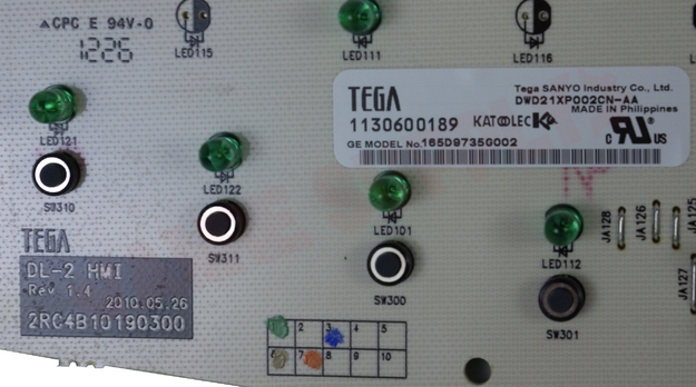 Photo 9 of WG04A01076 : GE WG04A01076 Dishwasher Electronic Control Board Kit