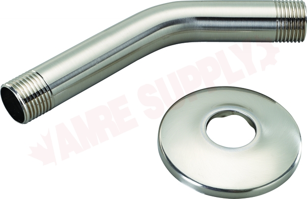 Photo 2 of ULN503BN : Master Plumber 6 Shower Arm With Flange, Brushed Nickel