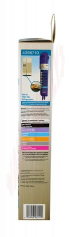 Photo 8 of 4396710 : WHIRLPOOL PUR REFRIGERATOR WATER FILTER, 4396710
