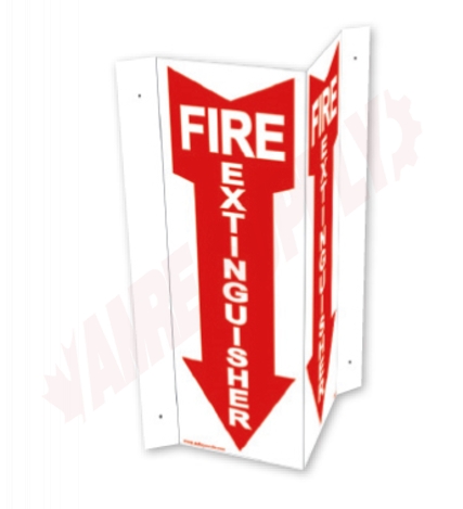 Photo 1 of SI57 : Safety Media 3D Fire Extinguisher Sign, Plastic, 4 x 12