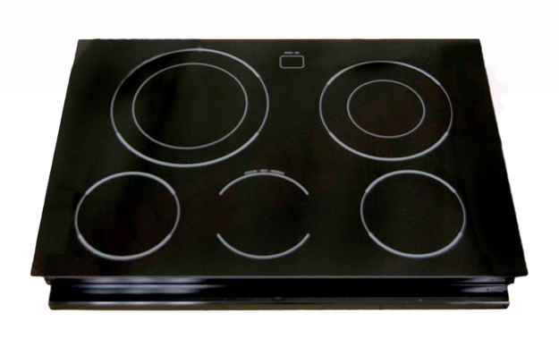 Photo 1 of WS01L01436 : GE WS01L01436 Range Main Cooktop Glass Assembly, Black     